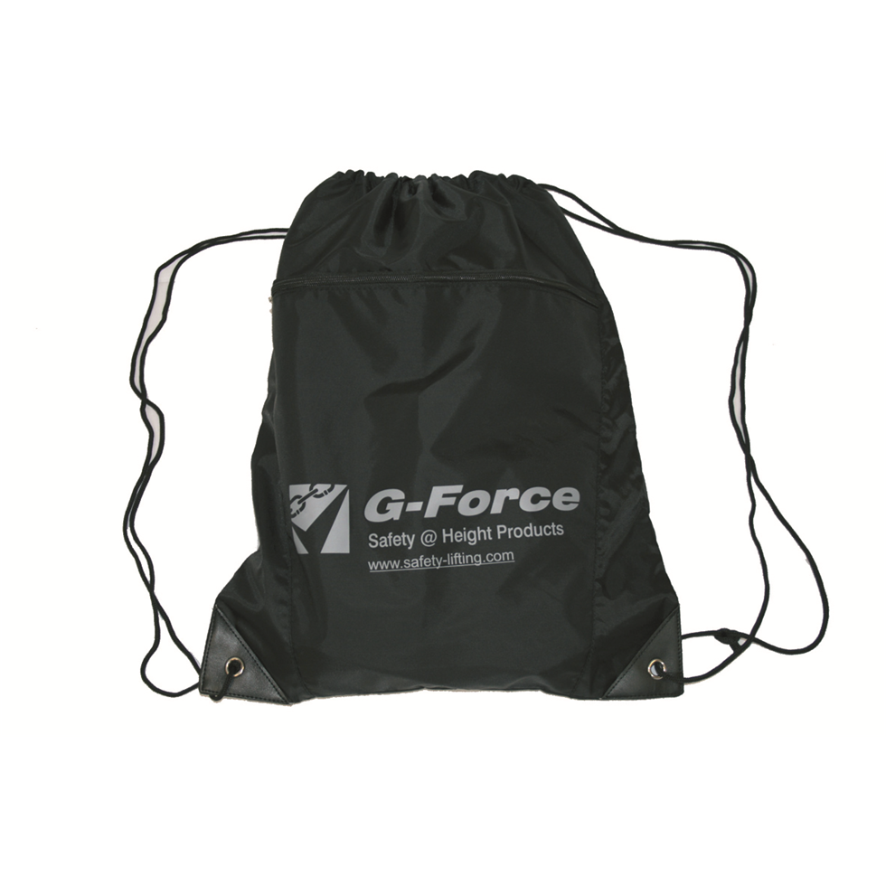 G-Force Black Drawstring Kit Bag| Safety Lifting