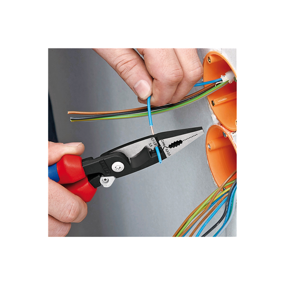 KNIPEX 1382200T Pliers for Electrical Installation with Tether