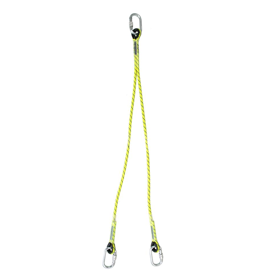 Y Restraint lanyard With karabiners 1m - 2m| Safety Lifting