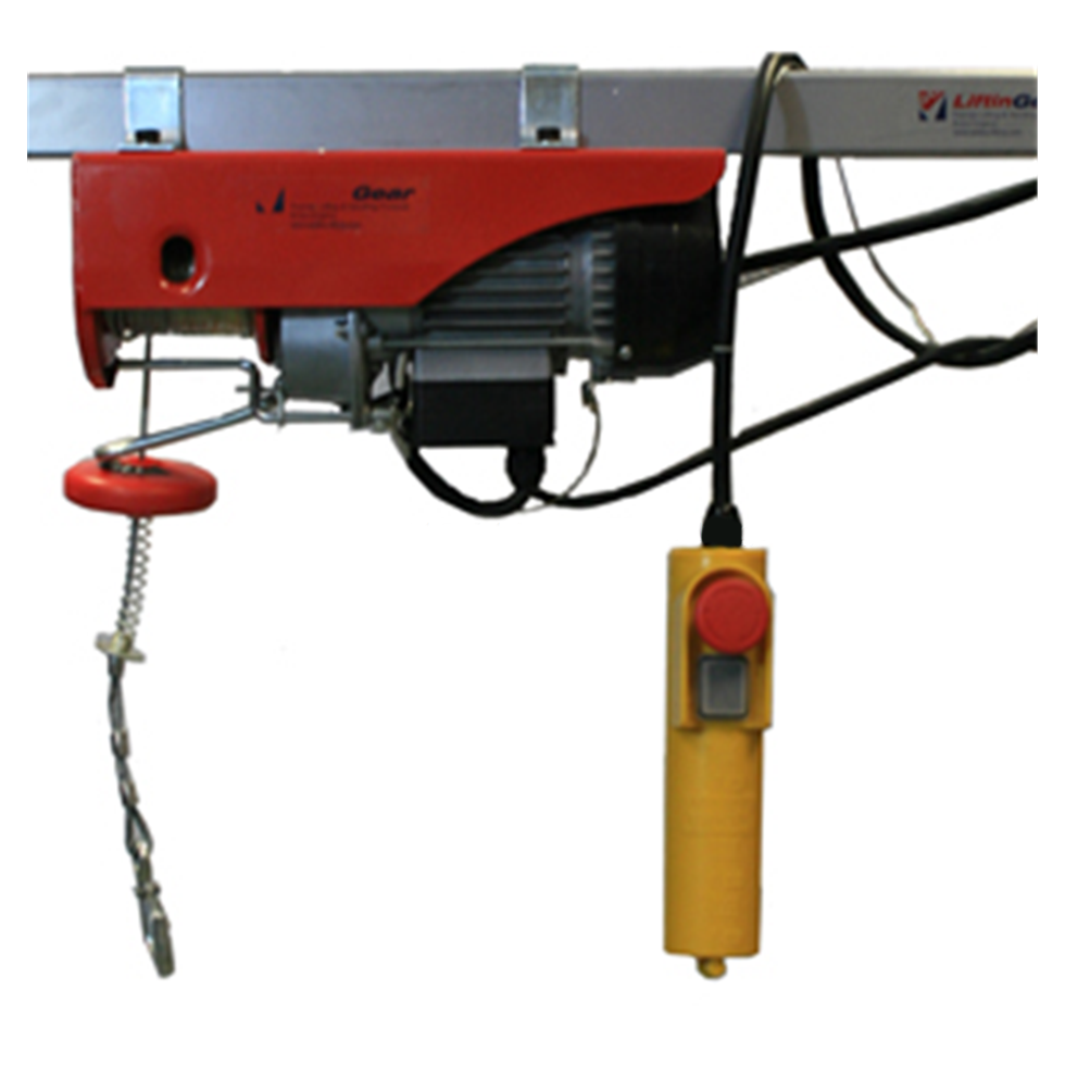 Electric Wire Rope Hoist 125kg, 240volt x 18mtr HOL Safety Lifting