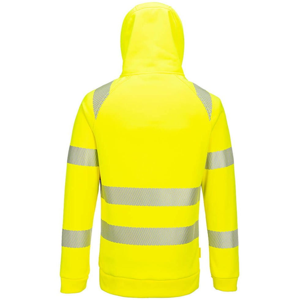 Game Aviator Hi Vis Zip Hoody - High Visibility Yellow Zip Hoodie For Outdoor Work