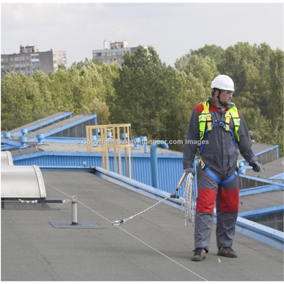 Permament Horizontal Safety Line System PRIM Safety Lifting