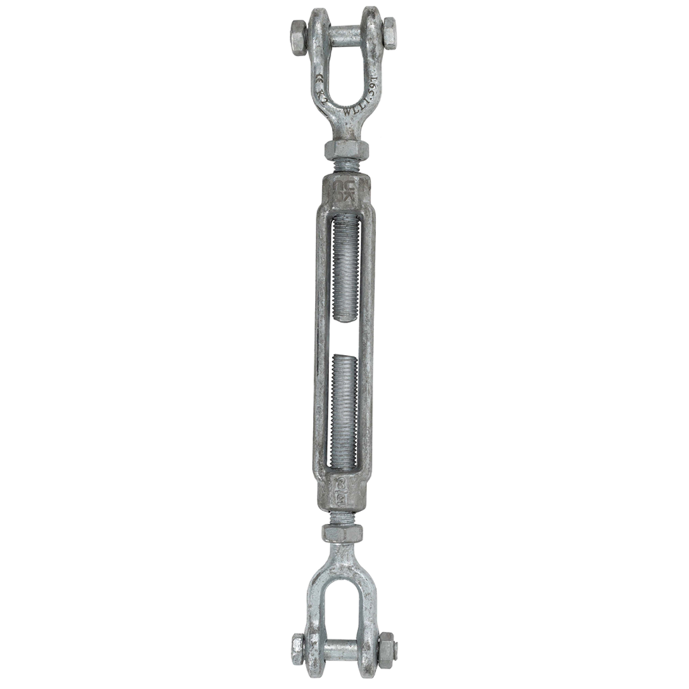 3 4 X 9 Galvanised Jaw Jaw Turnbuckle WLL 2 36tonne Safety Lifting 3-4-x-9-galvanised-jaw-jaw-turnbuckle-wll-2-36tonne-safety-lifting
