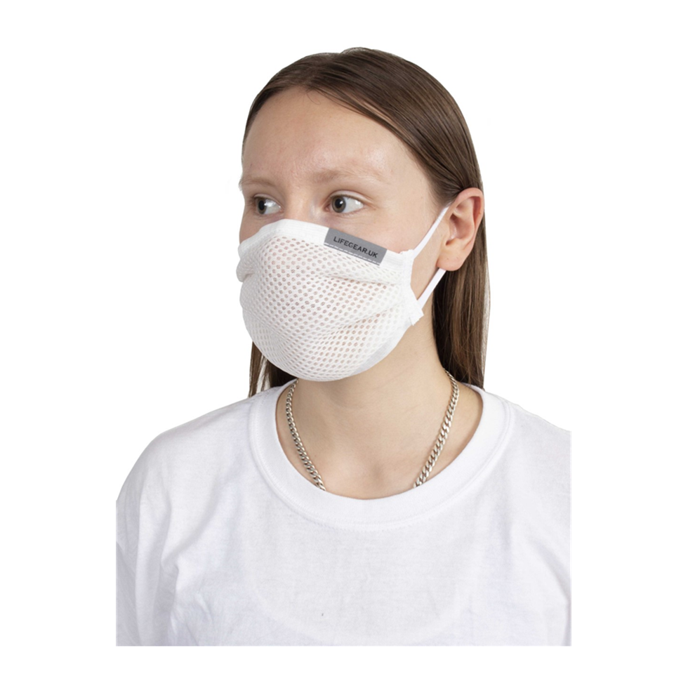 Washable Reusable Polyester Face Mask – Black, Thin, Elastic, For Sports & Outdoor