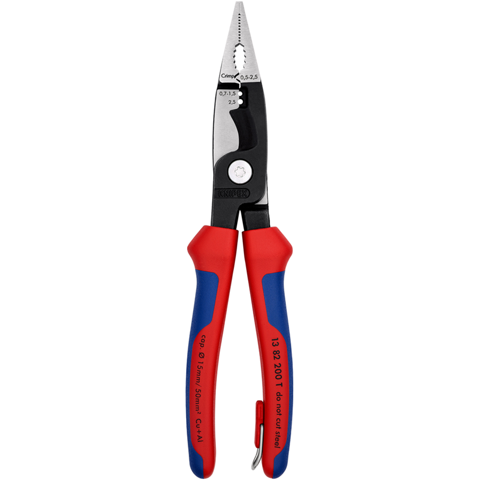 KNIPEX 1382200T Pliers for Electrical Installation with Tether